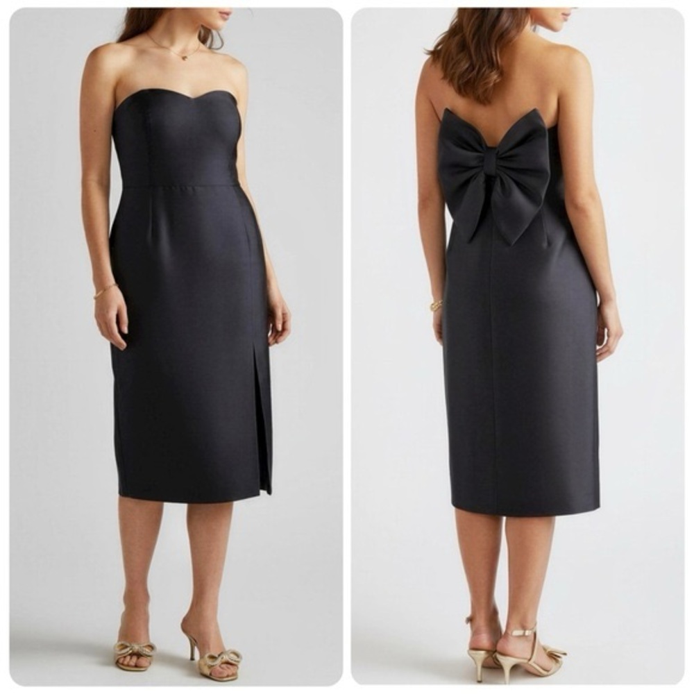 NWT Anthropologie x Hutch Strapless Bow Back dress, sz 10-runs SMALL